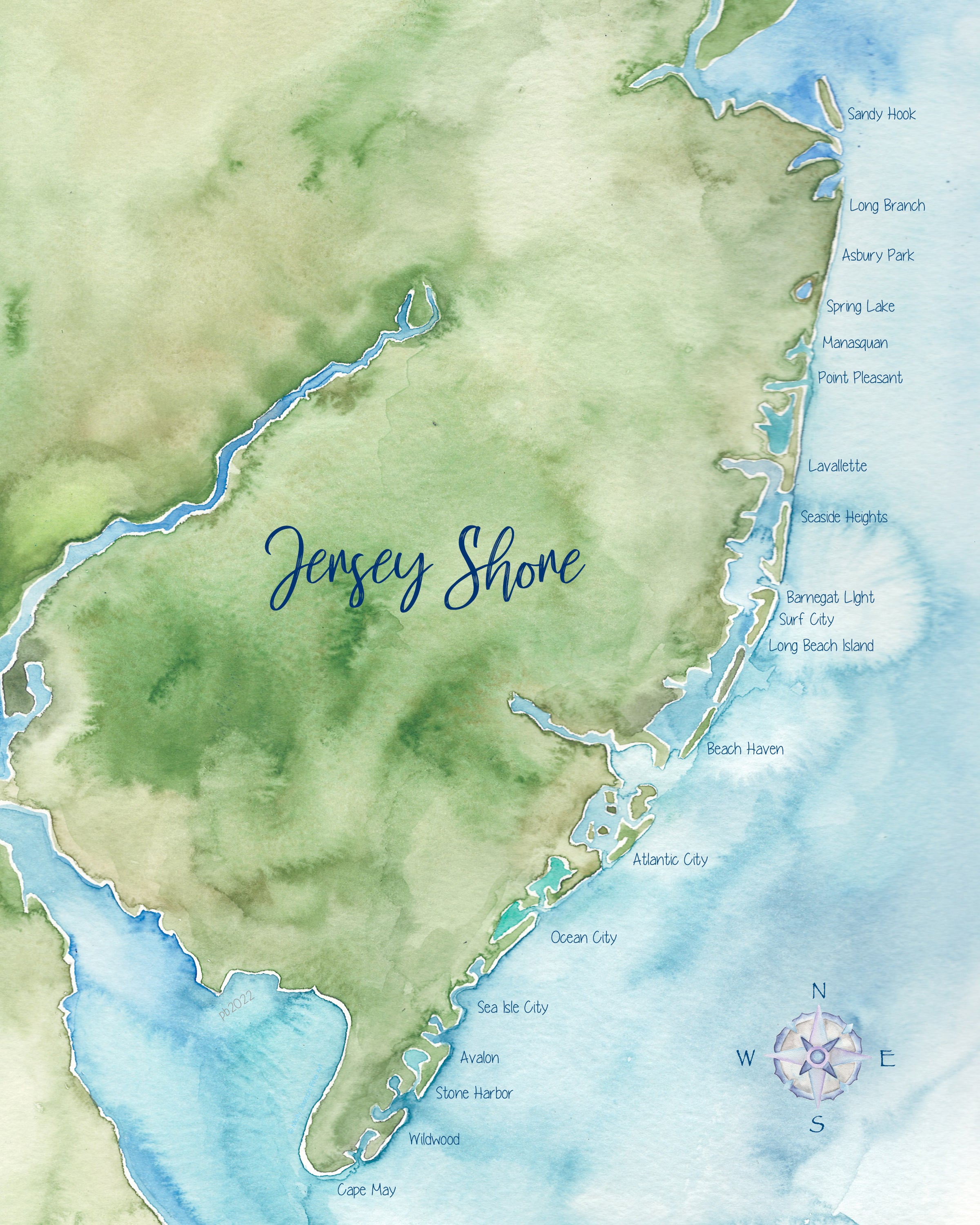 Maps of the New Jersey Shore